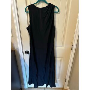 NWT Abercrombie & Fitch Draped Modal Blend High Neck Sleeveless Maxi Dress Sz XL